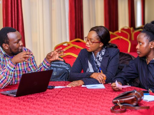 Young people in a conversation, brainstorming