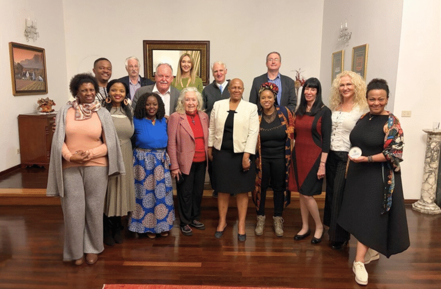 Group pic with Ambassador of the Republic of South Africa to Italy