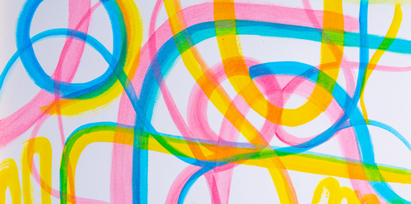 drawings, highlighters